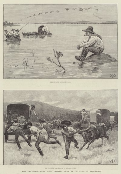 Met de Politie van de British South Africa Company op Mars naar Mashonaland door William Barnes Wollen